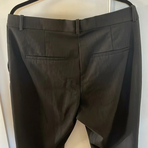 H&M Classic Pinstriped Black Slacks Pants Size 16 - Picture 6 of 11